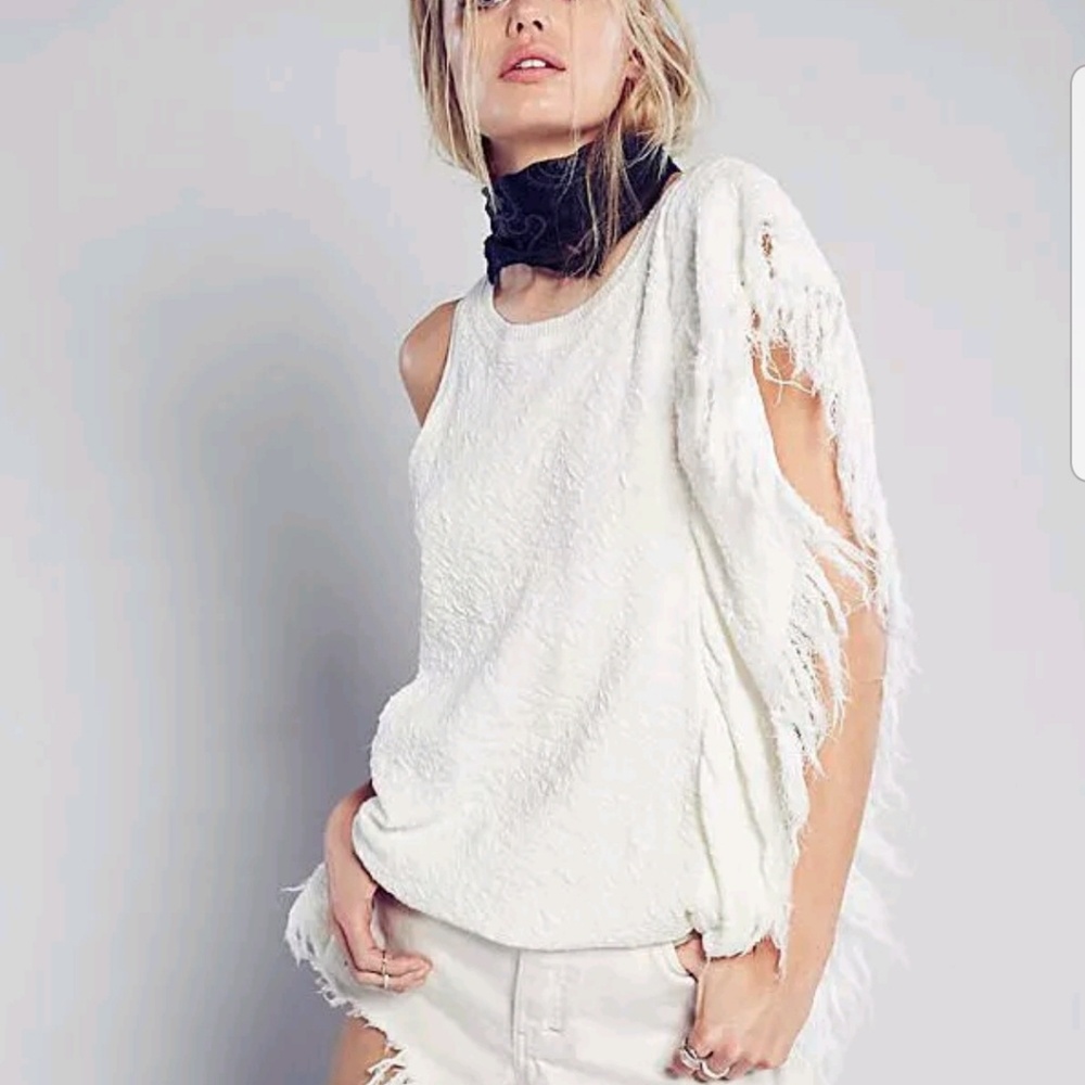 Free people treat me tender fringe tank